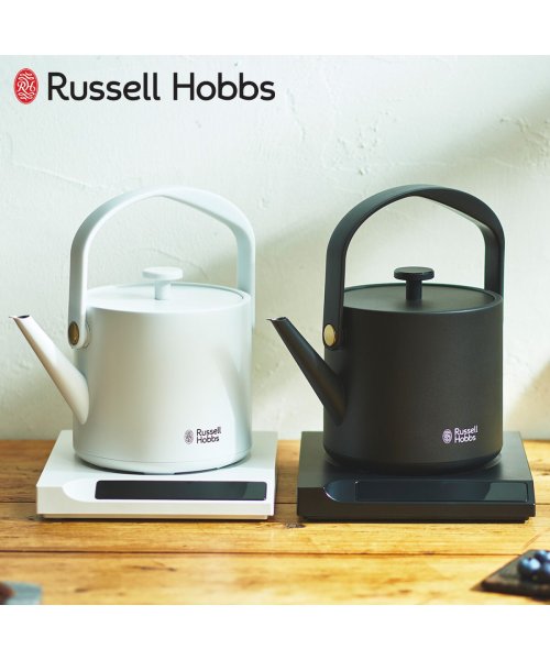 Russell Hobbs(Russell Hobbs)/ラッセルホブス Russell Hobbs 電気ケトル Tケトル 温度調整電気ケトル 湯沸かし器 0.6L 保温 コーヒー 軽量 一人暮らし キッチン 家電 7/ブラック
