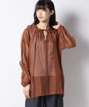 MICA&DEAL/linen sheer shirt/504043722