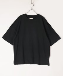 Amerikaya(Amerikaya)/【アメリカ屋】天竺 ビッグシルエット 半袖 Tシャツ/ブラック
