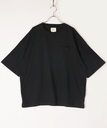 Amerikaya(Amerikaya)/【アメリカ屋】天竺 ビッグシルエット 半袖 Tシャツ/ピュアブラック