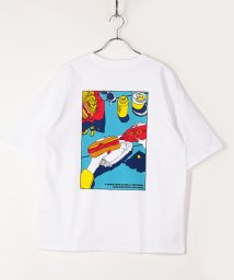 Amerikaya(Amerikaya)/【アメリカ屋】イラスト バックプリント 半袖 Tシャツ/オフホワイト