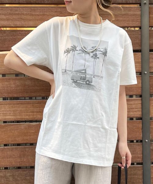 FREDY REPIT(フレディレピ)/PHOTOプリントTシャツ（フォトT）/オフホワイト