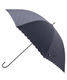 Dessin(デッサン)/ドットスカラップ日傘（長傘・晴雨兼用）/ネイビー（093）