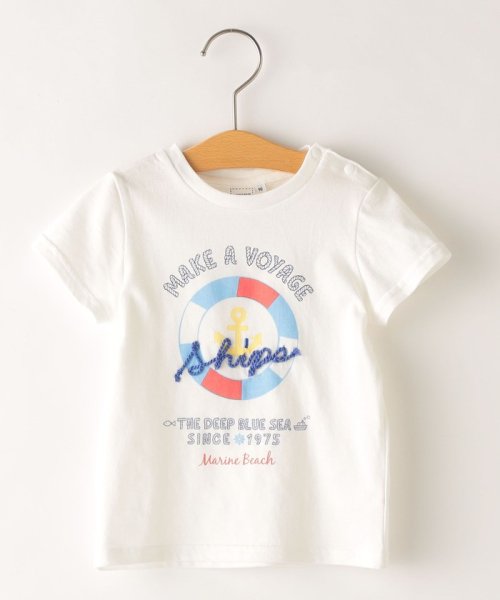 SHIPS KIDS(シップスキッズ)/SHIPS KIDS:マリン プリント TEE(80～90cm)/ホワイト