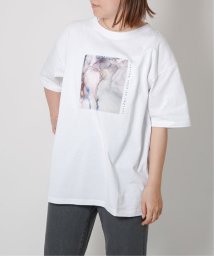 VENCE　EXCHANGE(ヴァンス　エクスチェンジ)/【お昼の人気番組紹介商品】マーブルガラフロントプリントＴシャツ/オフホワイト