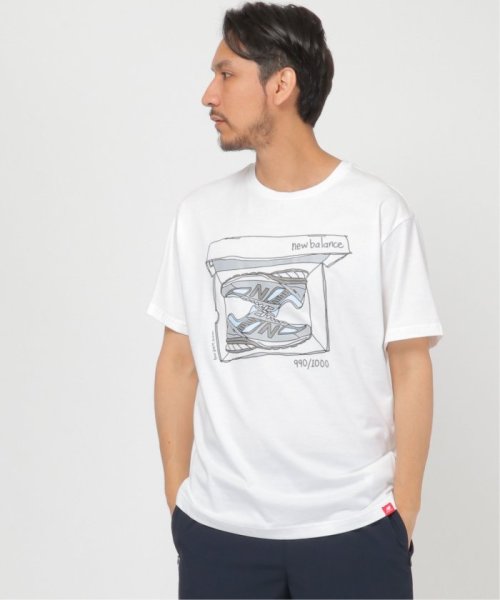 ikka(イッカ)/New Balance ボックスTシャツ/ホワイト