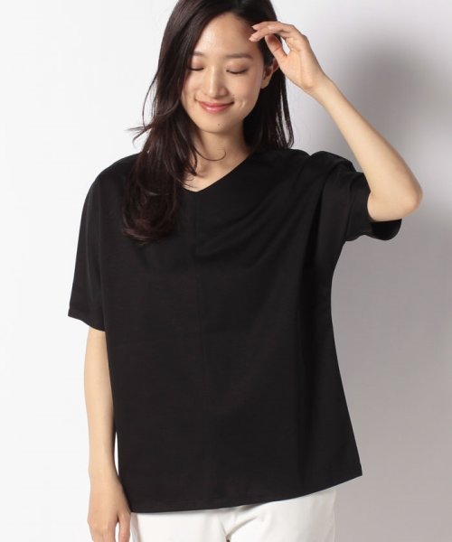 MICA&DEAL(マイカアンドディール)/silhouette t－shirt/BLACK