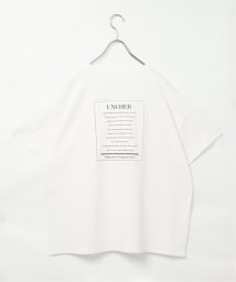 VENCE　EXCHANGE(ヴァンス　エクスチェンジ)/バックパッチBIGTシャツ/オフホワイト