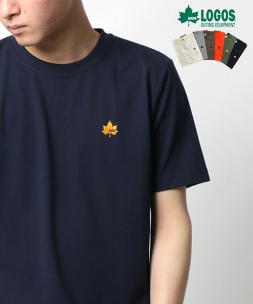 MARUKAWA(マルカワ)/【LOGOS】ロゴス ワンポイント 半袖Tシャツ/ネイビー