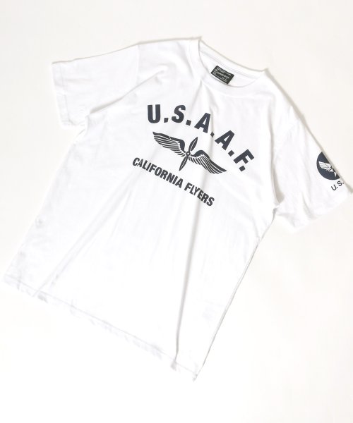 MARUKAWA(マルカワ)/U.S.A.F. ユーエスエアフォース ミリタリープリントTシャツ 半袖/柄3