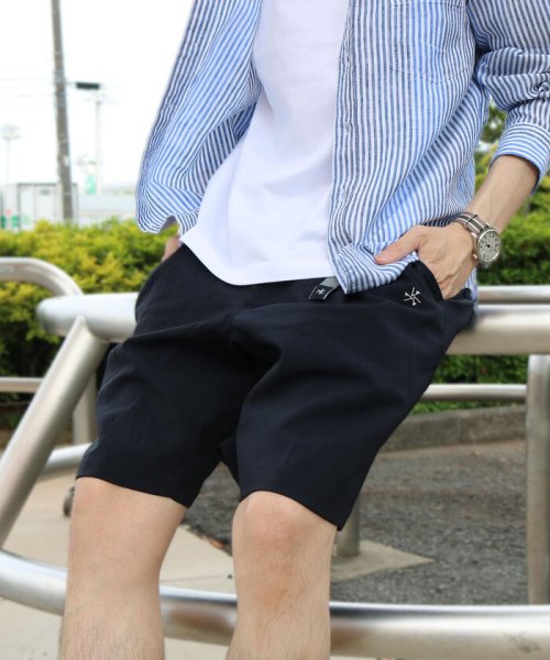 GLOSTER(GLOSTER)/EVALET QUICK DRY CLIMBING SHORTS クライミングショーツ (※吸水速乾、ウォッシャブル、シワになりにくいイージーケア素材を使用！)/ネイビー