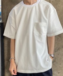 GLOSTER(GLOSTER)/EVALET QUICK DRY TEE 布帛Tシャツ (※吸水速乾、ウォッシャブル、シワになりにくいイージーケア素材を使用！)/ホワイト