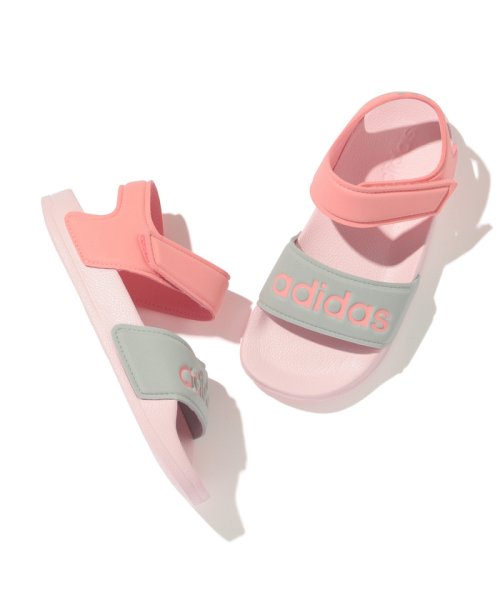 ROPE' PICNIC　KIDS(ロぺピクニックキッズ)/【KIDS】【adidas】アディダス ADILETTE SANDAL/ピンク（63）