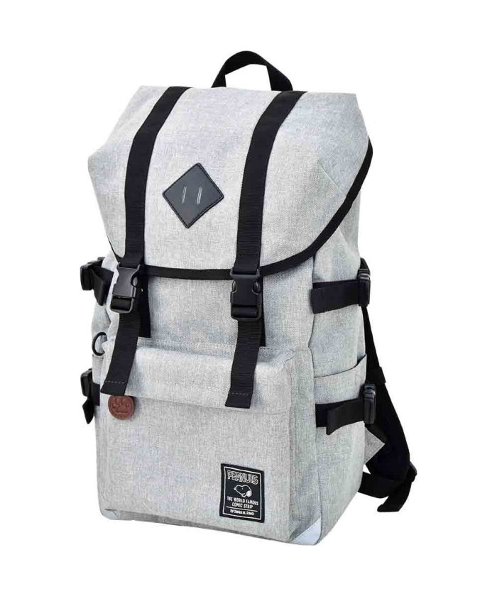 スヌーピー リュック リュックサック フラップリュック ナイロン 大容量 ポケットたくさん 背面 ファスナー 巾着 保冷 かわいい 可愛い キャラクター ランナー Runner Magaseek