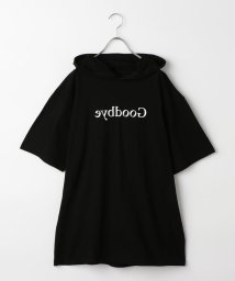 FREDYMAC(フレディマック)/Hello Goodbye フーディーTシャツ/ブラック