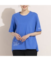 MISSEL(ミゼール)/ロゴ入りコットンTシャツ/ブルー