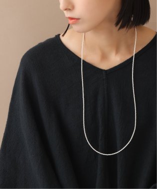 Lilas/2mmホワイトカルセドニー80cmネックレス K10/504070419