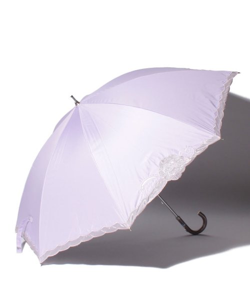 LANVIN Collection(umbrella)(ランバンコレクション（傘）)/LANVIN CLLECTION（ランバンコレクション）晴雨兼用日傘　オーガンジーバラカットワーク/ライトパープル