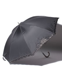 LANVIN Collection(umbrella)(ランバンコレクション（傘）)/LANVIN CLLECTION（ランバンコレクション）晴雨兼用日傘　オーガンジーバラカットワーク/ブラック