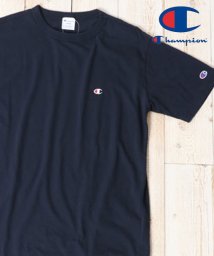 marukawa shonan(marukawa shonan)/【Champion/チャンピオン】無地 ワンポイント 半袖 Tシャツ/ メンズ レディース シンプル アメカジ カジュアル ユニセックス/ネイビー