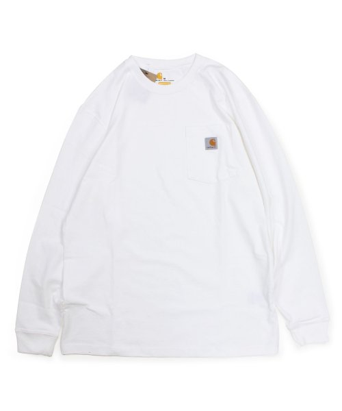 Carhartt(カーハート)/カーハート carhartt Tシャツ メンズ 長袖 ロンT WORKER POCKET LS T－SHIRTS K126/ホワイト