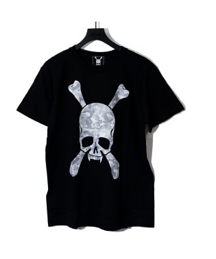 Roen/CAMO FRONT SKULL S/S TEE/504050787