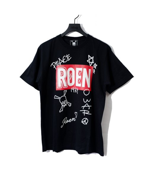 Roen(Roen)/MONO GRAFFITI S/S TEE/BLACK