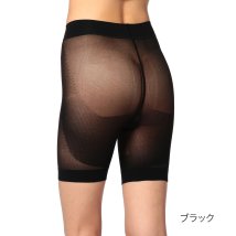 fukuske(フクスケ)/福助 公式 レディース SKINNY SHAPE (スキニーシェイプ) 2分丈 ボトム/ブラック