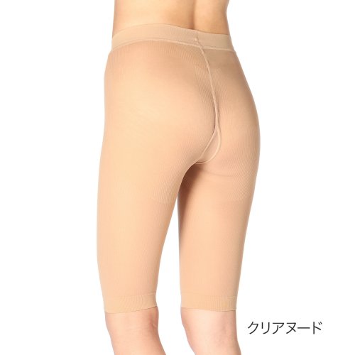 fukuske(フクスケ)/福助 公式 レディース SKINNY SHAPE (スキニーシェイプ) 5分丈 ボトム/ライトベージュ