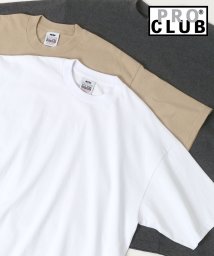 LAZAR(ラザル)/【Lazar】PRO CLUB/プロクラブ ビッグシルエット ヘビーウェイト クルーネック Tシャツ/無地T メンズ 半袖/ホワイト