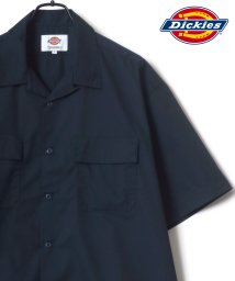 LAZAR(ラザル)/【Lazar】Dickies/ディッキーズ T/Cツイル オーバーサイズ オープンカラー ワークシャツ/CPOシャツ/シャツジャケット/ネイビー