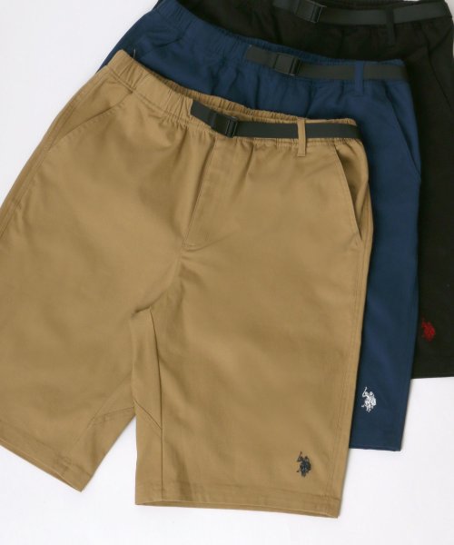 LAZAR(ラザル)/【Lazar】U.S. POLO ASSN./ユーエスポロアッスン ストレッチツイル クライミング ショートパンツ/ハーフパンツ/ショーツ/ベージュ