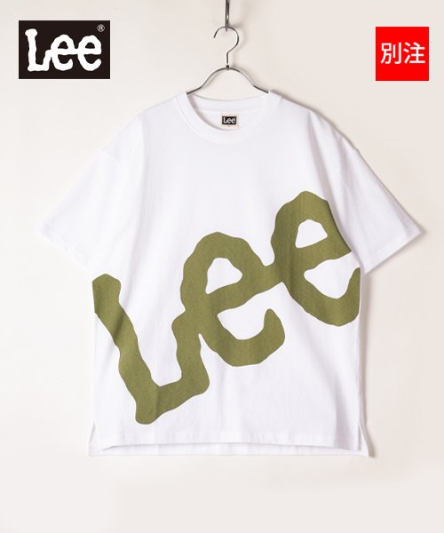 Lee(Lee)/【別注】【LEE】 リー ビッグロゴ 半袖 Tシャツ ビッグシルエット 22SS/ブラック