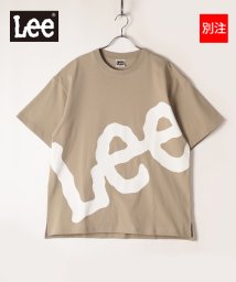 Lee(Lee)/【別注】【LEE】 リー ビッグロゴ 半袖 Tシャツ ビッグシルエット 22SS/ベージュ