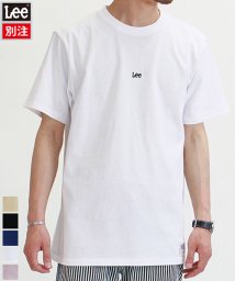 Lee(Lee)/【別注】【LEE】 リー ミニロゴ プリント 半袖 Tシャツ ユニセックス/ホワイト