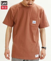 Lee(Lee)/【別注】【LEE】 リー ピスポケ プリント 半袖 Tシャツ ユニセックス/ブラウン