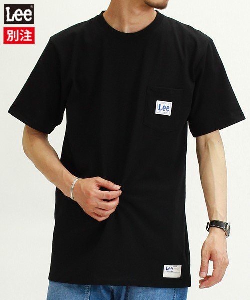 Lee(Lee)/【別注】【LEE】 リー ピスポケ プリント 半袖 Tシャツ ユニセックス/ピュアブラック