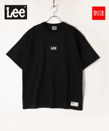 Lee(Lee)/【別注】【LEE】 リー ボックスロゴ 半袖 Tシャツ ビッグシルエット 22SS/ピュアブラック