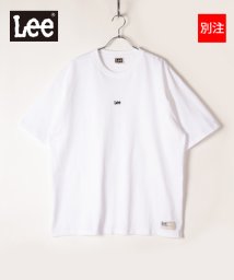 Lee(Lee)/【別注】【LEE】 リー ミニロゴ 刺繍 半袖 Tシャツ ビッグシルエット 22SS/ホワイト