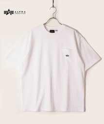 ALPHA INDUSTRIES(アルファインダストリーズ)/【ALPHA】 アルファ POCKET Tシャツ/ホワイト