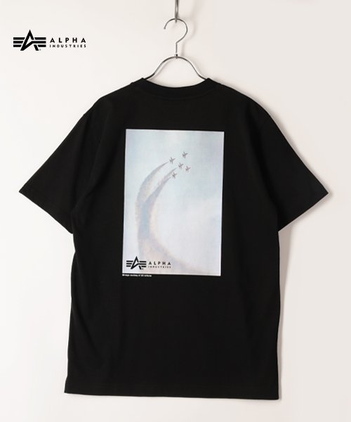 ALPHA INDUSTRIES(アルファインダストリーズ)/【ALPHA】 アルファ COLTRAILPHOT Tシャツ/ブラック
