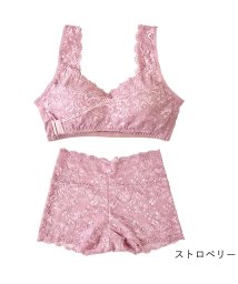 PINK PINK PINK(ピンクピンクピンク)/【セット】1日中使える総レースデザインデイ・ナイトブラ&ショーツガードル /その他