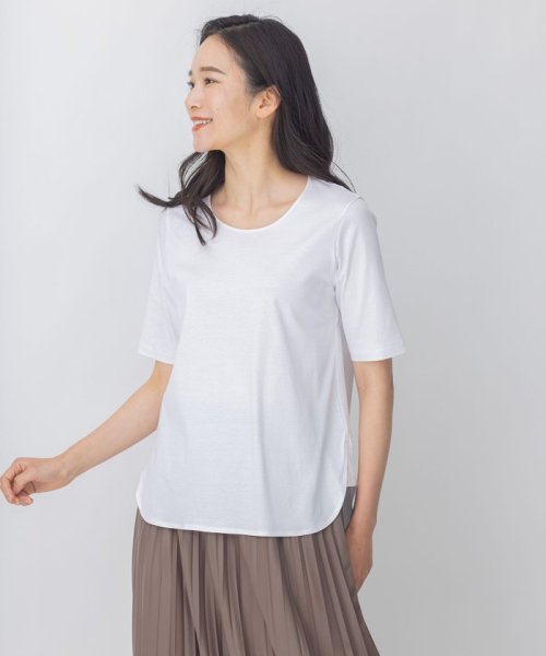 JIYU-KU(LARGE SIZE)(自由区（大きいサイズ）)/FUNCTIONAL JERSEY Tシャツ カットソー/ホワイト系