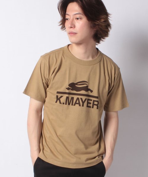 KRIFF MAYER(クリフ メイヤー)/抗菌半袖T(ロゴ)/ブラウン