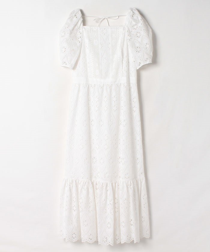 セール 50 Off Loulou Willoughby エンブロイダリースクエアネックワンピース アルアバイル Allureville Magaseek