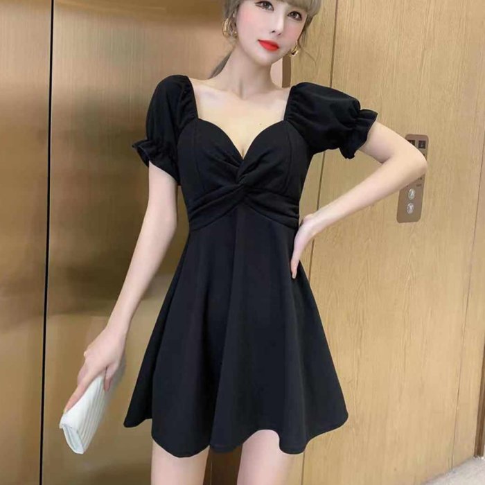 セール 10 Off 2way ミニワンピース 夏 スクエアネック ミニミニストア Miniministore Magaseek