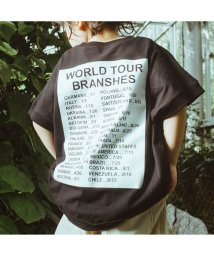 BRANSHES(ブランシェス)/バックプリント半袖Tシャツ/ブラック