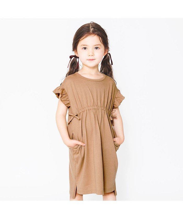 セール Uvカット ウエストギャザー半袖ワンピース ブランシェス Branshes Magaseek