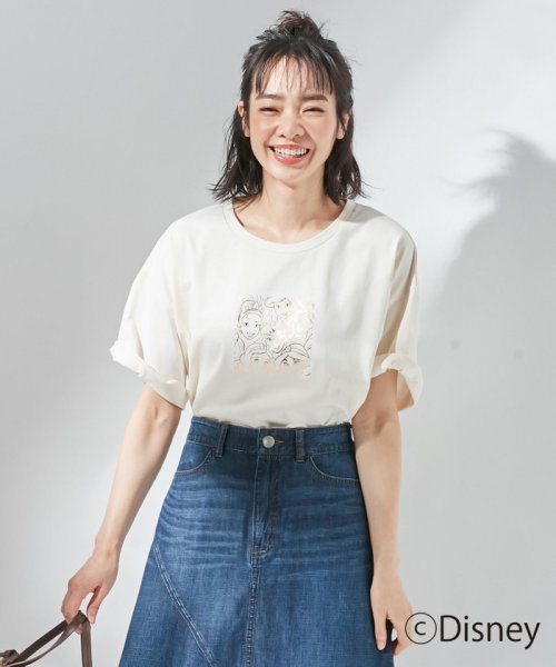 Kmkk ディズニープリンセス ラインアート Tシャツ レディースファッション 阪急百貨店公式通販 Hankyu Fashion