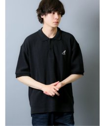 semanticdesign(セマンティックデザイン)/カンゴール/KANGOL 半袖BIGポロシャツ/ブラック